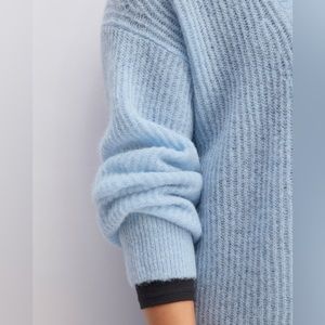 Everlane alpaca sweater baby blue